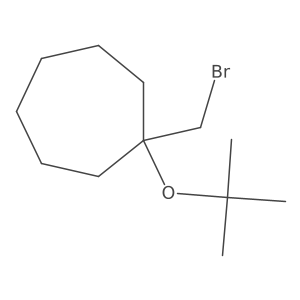 1-(Bromomethyl)-1-(tert-butoxy)cycloheptane Structure