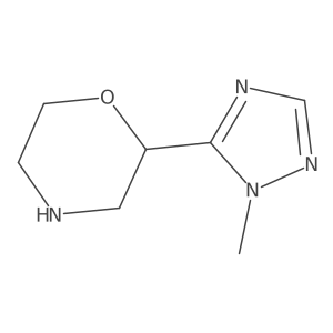 2-(1-Methyl-1h-1,2,4-triazol-5-yl)morpholine结构式