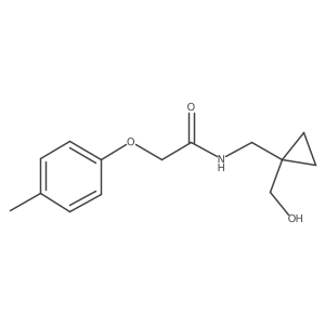 N-((1-(hydroxymethyl)cyclopropyl)methyl)-2-(p-tolyloxy)acetamide结构式