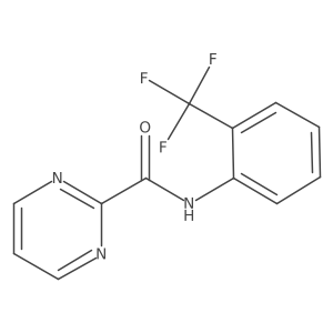 N-[2-(trifluoromethyl)phenyl]pyrimidine-2-carboxamide结构式
