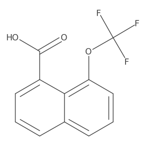 1-(Trifluoromethoxy)naphthalene-8-carboxylic acid结构式