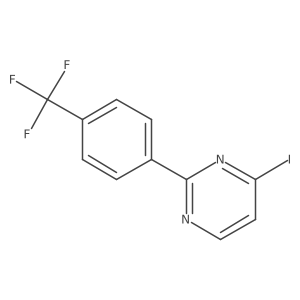 4-Iodo-2-(4-(trifluoromethyl)phenyl)pyrimidine Structure
