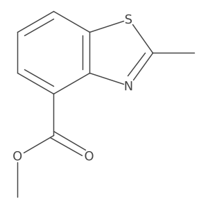 Methyl 2-methylbenzo[d]thiazole-4-carboxylate结构式