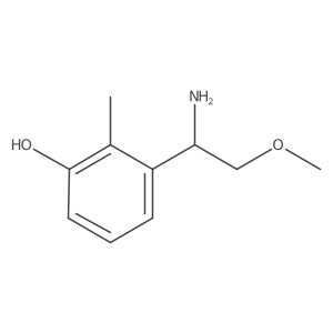 3-(1-Amino-2-methoxyethyl)-2-methylphenol Structure