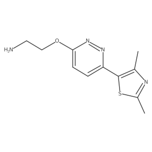 (2-([6-(2,4-Dimethyl-1,3-thiazol-5-YL)pyridazin-3-YL]oxy)ethyl)amine Structure