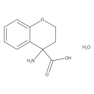4-amino-3,4-dihydro-2H-1-benzopyran-4-carboxylic acid hydrate结构式