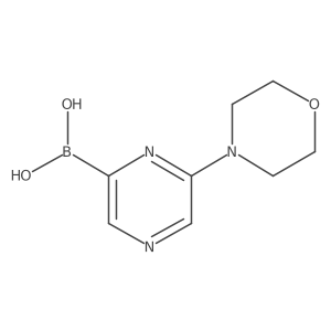 6-Morpholinopyrazine-2-boronic acid结构式
