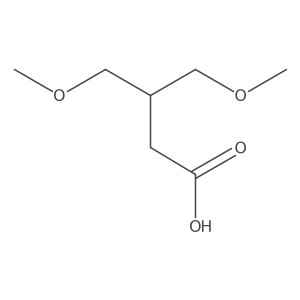 4-Methoxy-3-(methoxymethyl)butanoicacid Structure