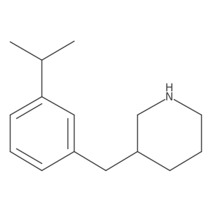 3-{[3-(Propan-2-yl)phenyl]methyl}piperidine结构式