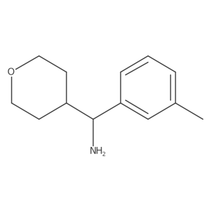 (Tetrahydro-2H-pyran-4-yl)(m-tolyl)methanamine Structure
