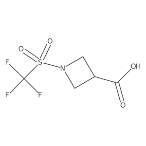1-Trifluoromethanesulfonylazetidine-3-carboxylic acid Structure