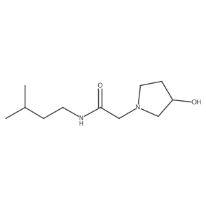 2-(3-hydroxypyrrolidin-1-yl)-N-(3-methylbutyl)acetamide Structure