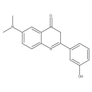 6-(dimethylamino)-2-(3-hydroxyphenyl)-3H-quinolin-4-one结构式