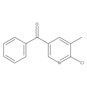 (6-Chloro-5-methylpyridin-3-yl)(phenyl)methanone结构式