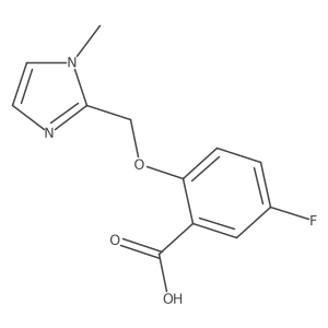 5-Fluoro-2-((1-methyl-1H-imidazol-2-YL)methoxy)benzoic acid Structure