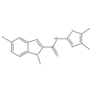 N-(4,5-dimethyl-1,3-thiazol-2-yl)-5-fluoro-1-methyl-1H-indole-2-carboxamide Structure
