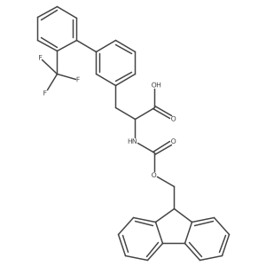Fmoc-3-(2-trifluoromethylphenyl)-DL-phenylalanine Structure