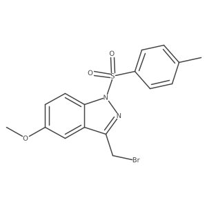 3-(bromomethyl)-5-methoxy-1-(toluene-4-sulfonyl)-1H-indazole Structure
