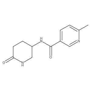 6-Methyl-N-(6-oxopiperidin-3-yl)nicotinamide结构式