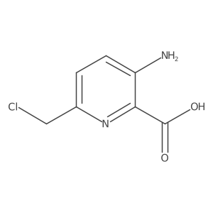 3-Amino-6-(chloromethyl)pyridine-2-carboxylic acid Structure