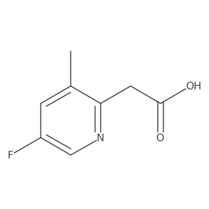 5-Fluoro-3-methylpyridine-2-acetic acid Structure