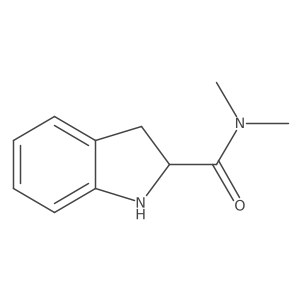 N,N-Dimethylindoline-2-carboxamide结构式
