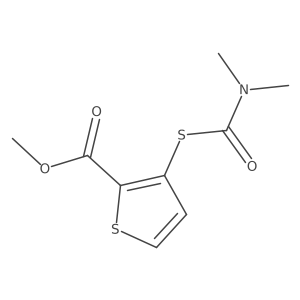 Methyl 3-[(dimethylcarbamoyl)sulfanyl]thiophene-2-carboxylate Structure