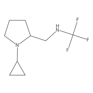 N-((1-cyclopropylpyrrolidin-2-yl)methyl)-1,1,1-trifluoromethanamine Structure