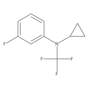 N-cyclopropyl-3-fluoro-N-(trifluoromethyl)aniline结构式