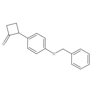 2-[4-(Benzyloxy)phenyl]cyclobutan-1-one Structure