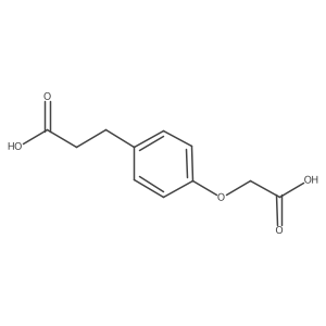 3-(4-(Carboxymethoxy)phenyl)propanoic acid结构式