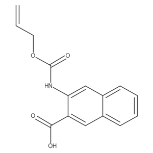 3-{[(Prop-2-en-1-yloxy)carbonyl]amino}naphthalene-2-carboxylic acid Structure