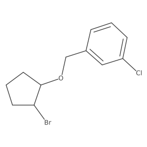 1-([(2-Bromocyclopentyl)oxy]methyl)-3-chlorobenzene结构式