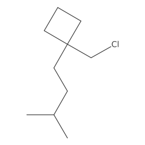 1-(Chloromethyl)-1-(3-methylbutyl)cyclobutane Structure