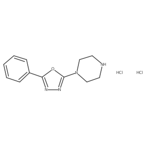 1-(5-Phenyl-1,3,4-oxadiazol-2-yl)piperazine dihydrochloride Structure
