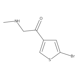1-(5-Bromothiophen-3-yl)-2-(methylamino)ethan-1-one Structure