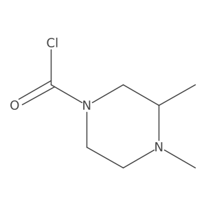 3,4-Dimethylpiperazine-1-carbonyl chloride结构式