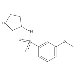 3-Methoxy-n-(pyrrolidin-3-yl)benzene-1-sulfonamide结构式