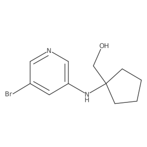 1-[(5-Bromo-3-pyridinyl)amino]cyclopentanemethanol Structure