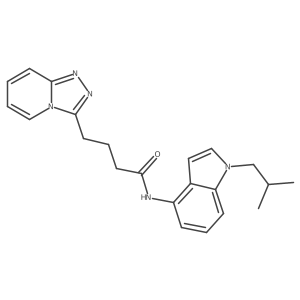 N-[1-(2-methylpropyl)-1H-indol-4-yl]-4-([1,2,4]triazolo[4,3-a]pyridin-3-yl)butanamide Structure