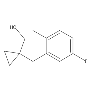 {1-[(5-Fluoro-2-methylphenyl)methyl]cyclopropyl}methanol Structure