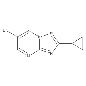 6-Bromo-2-cyclopropyl-[1,2,4]triazolo[1,5-a]pyrimidine Structure