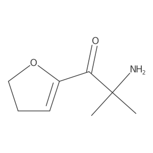 2-Amino-1-(4,5-dihydrofuran-2-yl)-2-methylpropan-1-one Structure