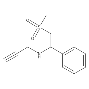 N-(2-Methylsulfonyl-1-phenylethyl)prop-2-yn-1-amine Structure