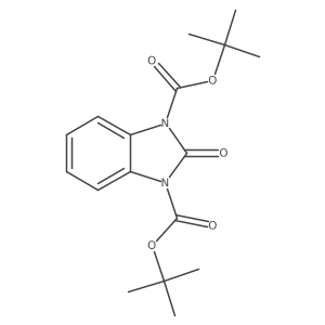 1,3-Bis(tert-butoxycarbonyl)-1H-benzimidazole-2(3H)-one结构式
