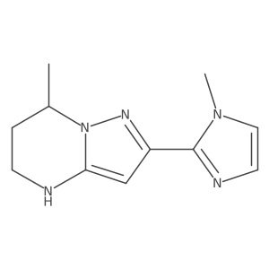 1-methyl-2-{7-methyl-4H,5H,6H,7H-pyrazolo[1,5-a]pyrimidin-2-yl}-1H-imidazole Structure