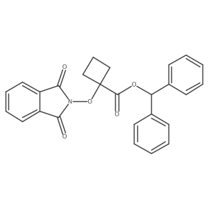 Benzhydryl 1-(1,3-dioxoisoindol-2-yl)oxycyclobutane-1-carboxylate Structure