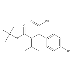 2-(4-Bromophenyl)-2-{[(tert-butoxy)carbonyl](propan-2-yl)amino}acetic acid Structure