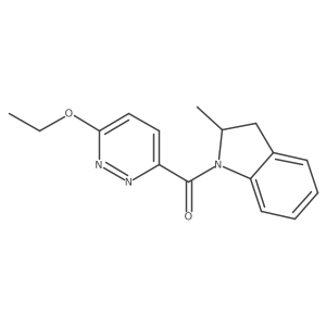 (6-Ethoxypyridazin-3-yl)(2-methylindolin-1-yl)methanone结构式