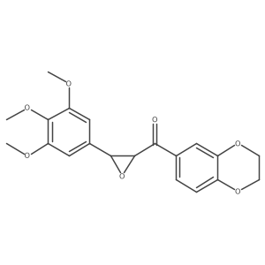 2,3-Dihydro-1,4-benzodioxin-6-yl[3-(3,4,5-trimethoxyphenyl)oxiran-2-yl]methanone Structure